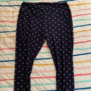Lularoe Navy Halloween TC Leggings